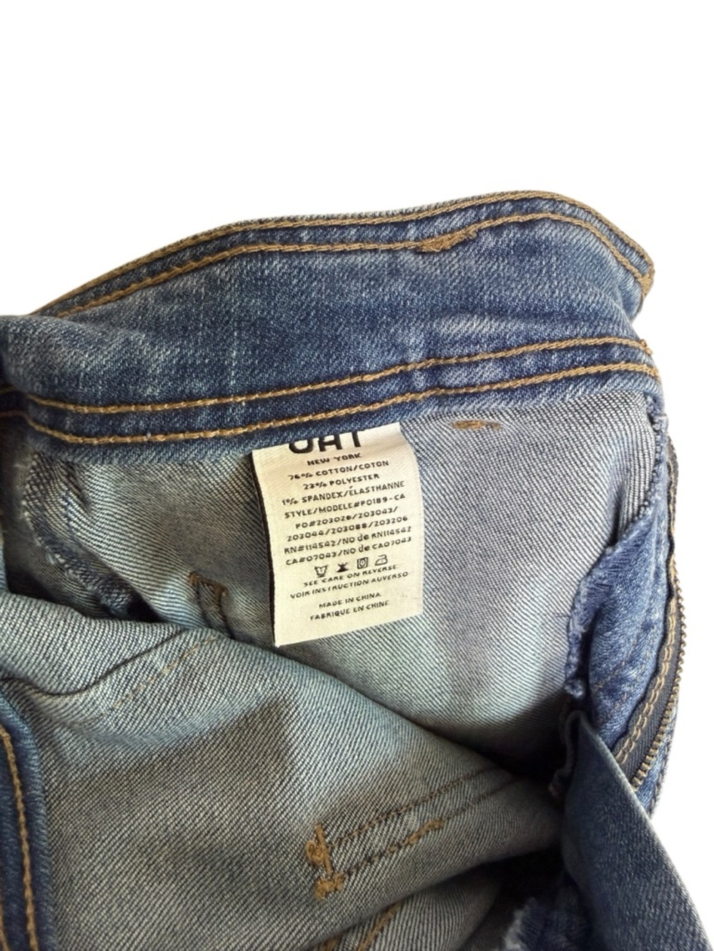 Oat New York Sailor Medium Wash Wide Leg Ankle Jeans High Rise Boho Classic - Picture 8 of 9